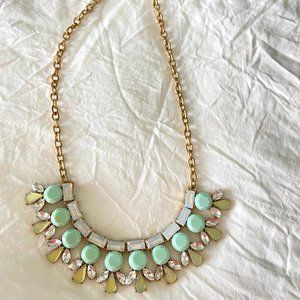 JCREW LIGHT BLUE, YELLOW & WHITE NECKLACE